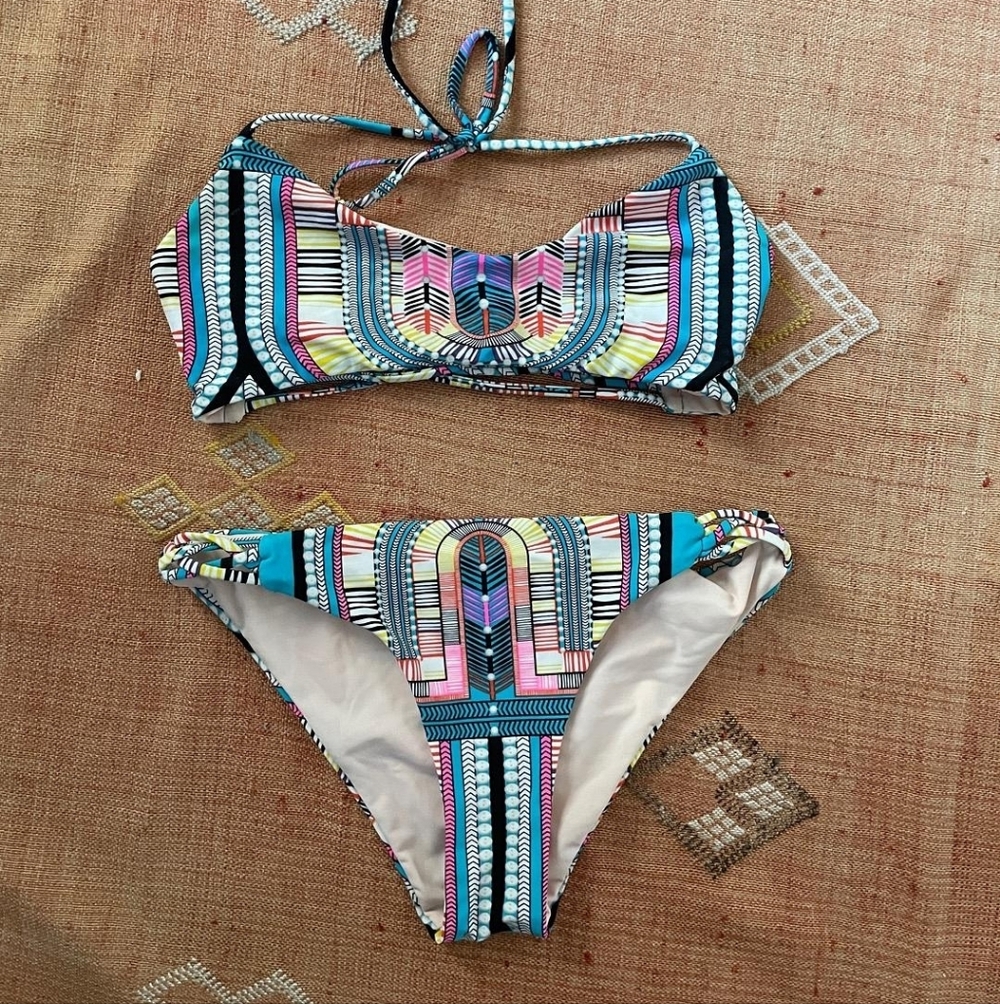 Mara Hoffman Geometric Bikini MEDIUM